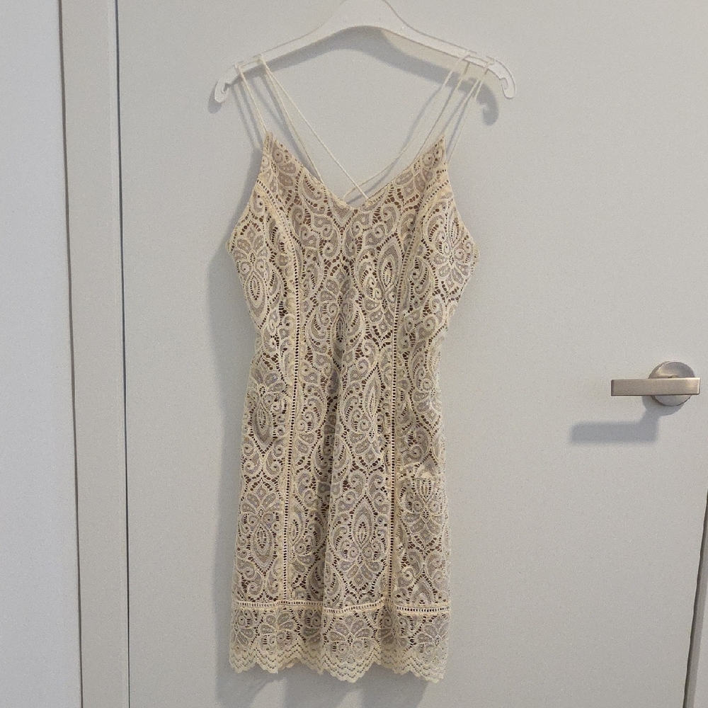 Ivory Lace Dress - Size M